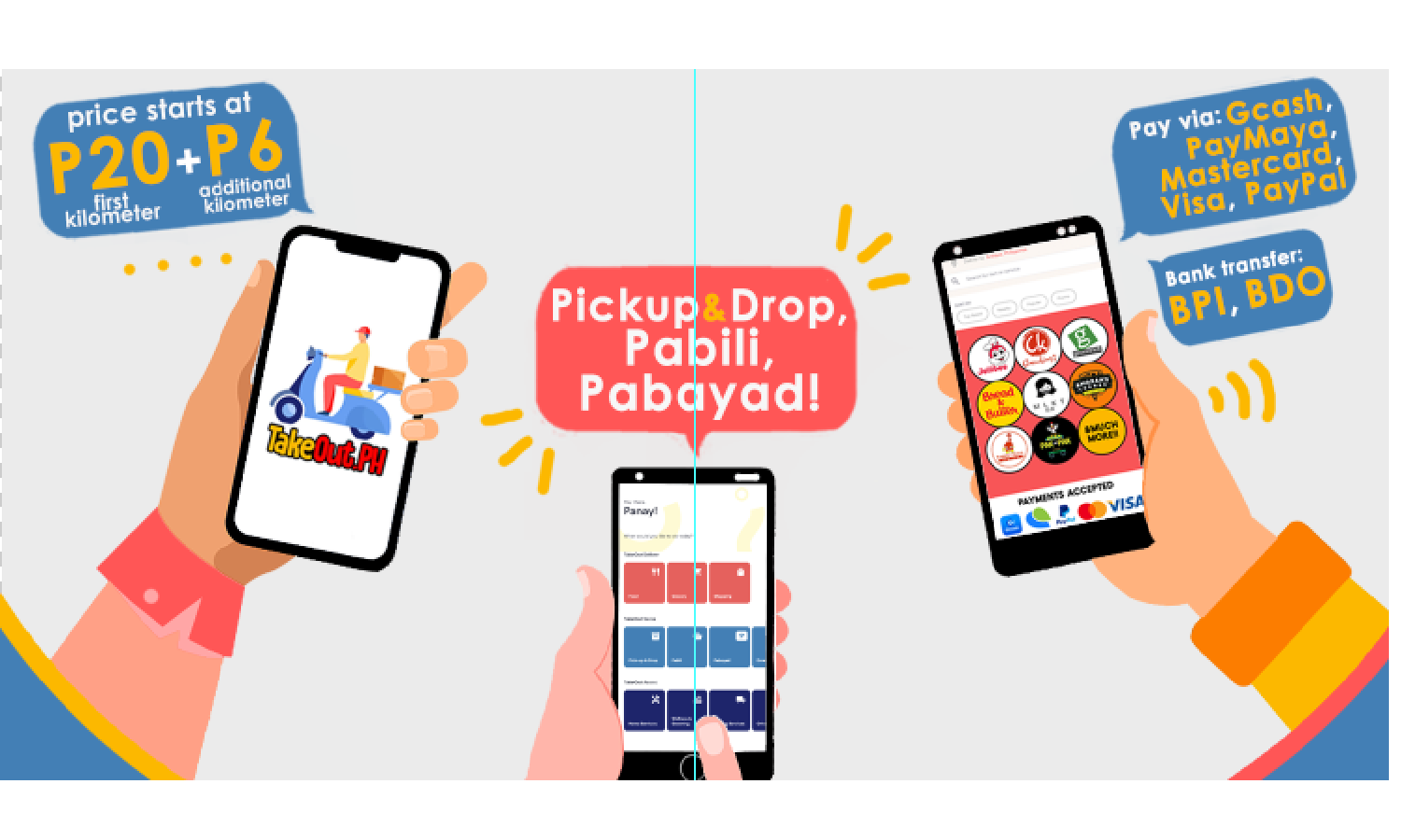 TakeOutPH Pickup and Drop